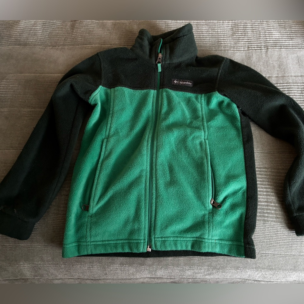 Columbia Dark Green Fleece Jacket